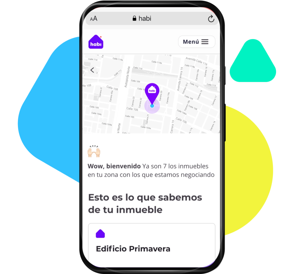 App Habi en celular